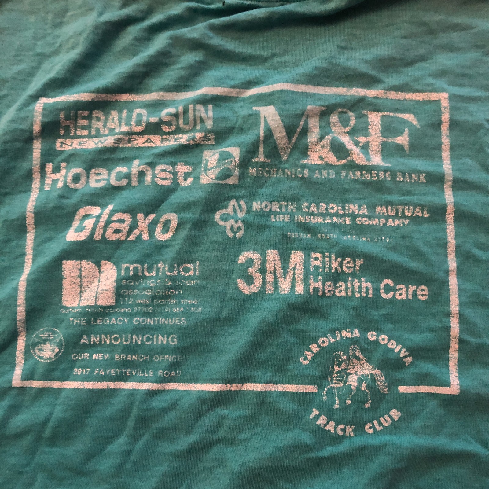 VINTAGE City of Medicine ’90 Road Race Durham NC Blue Shirt Size XL