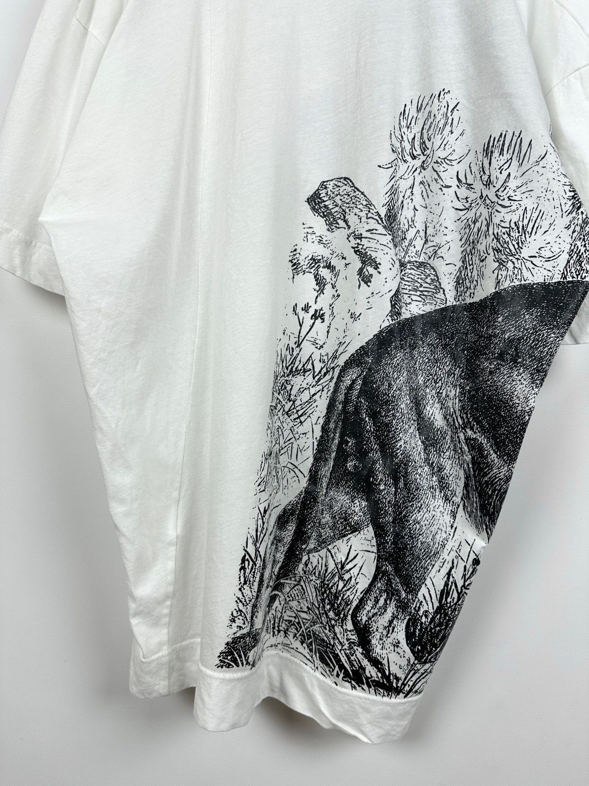 Vivienne Westwood Anglomania Graphic Lion Orb White T-Shirt Size OS