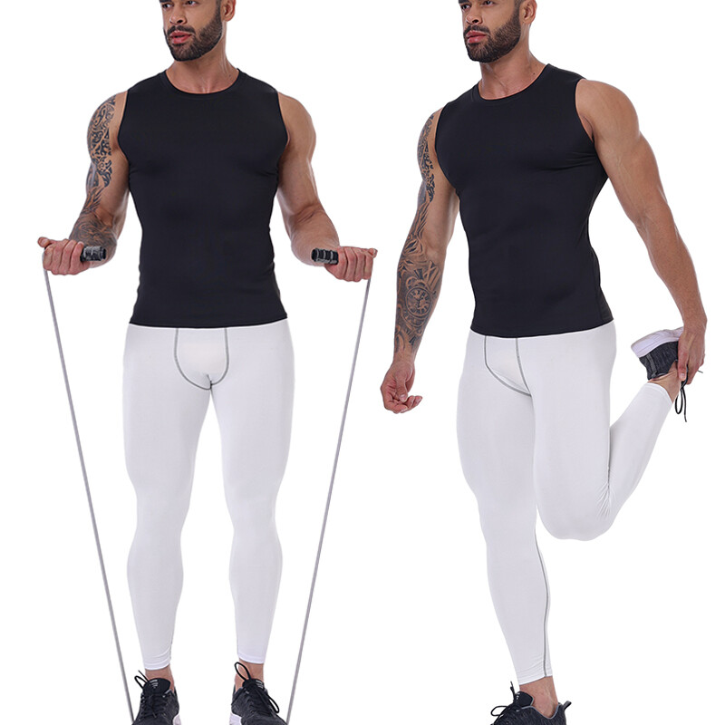 Men’s Cool Dry Compression Base Layer Tank Top Sports Running Basketball Workout