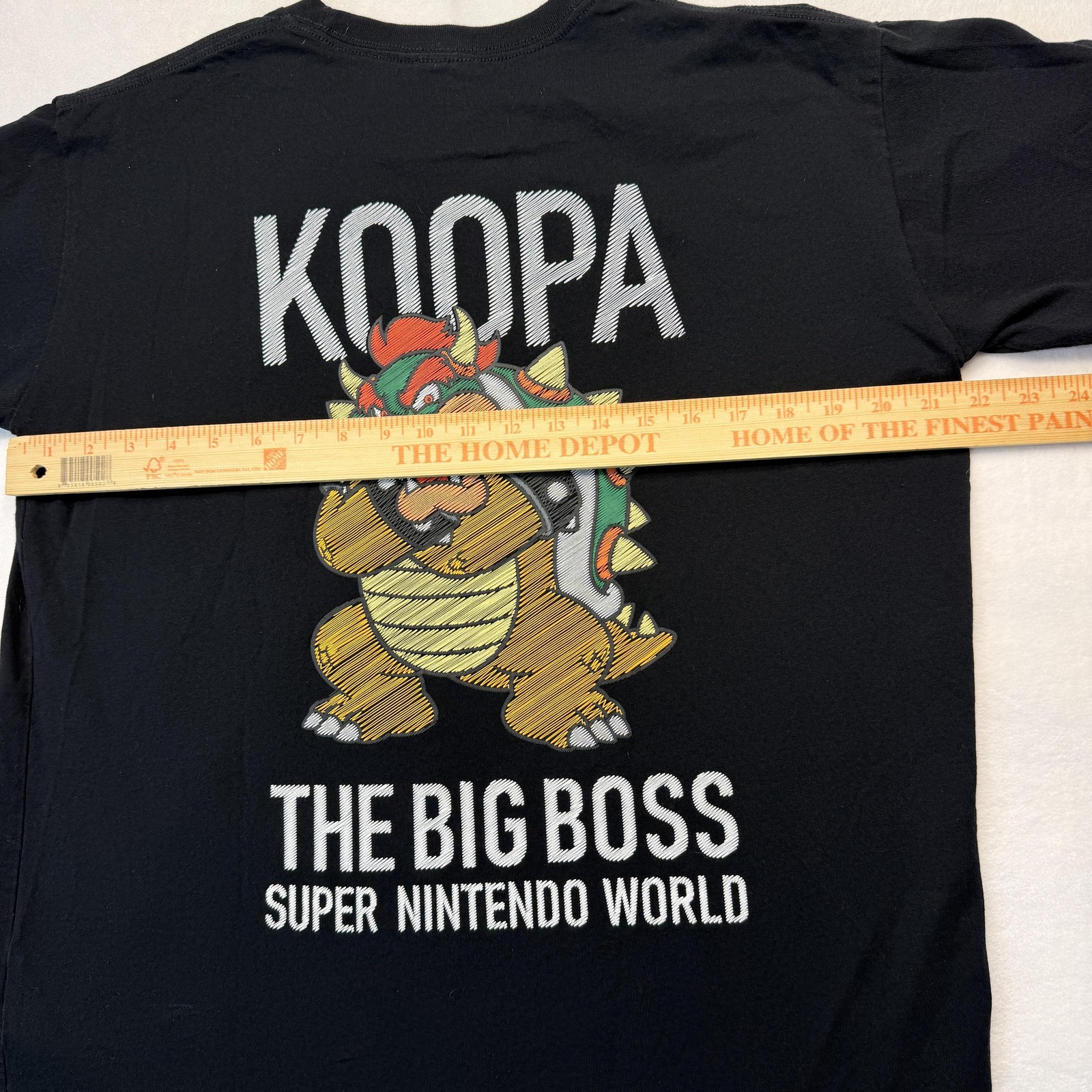 Universal Studios Japan Super Nintendo Koopa Shirt Mens Medium Black Bowser