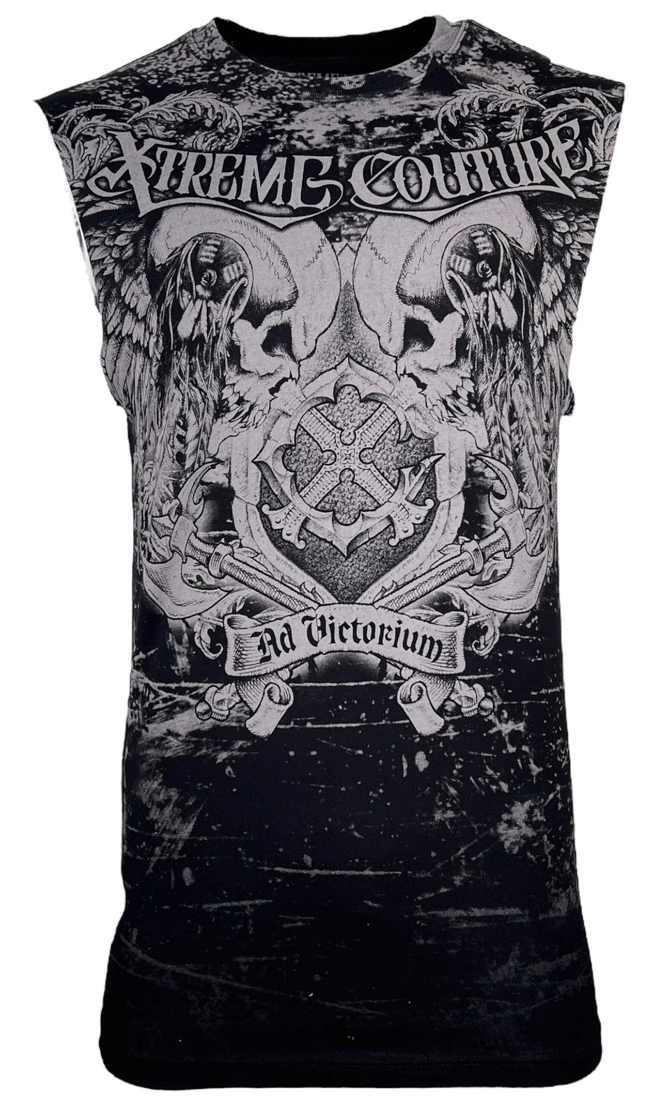 Xtreme Couture by Affliction Men’s Muscle Tee-Shirt Predato Tank Biker Skull