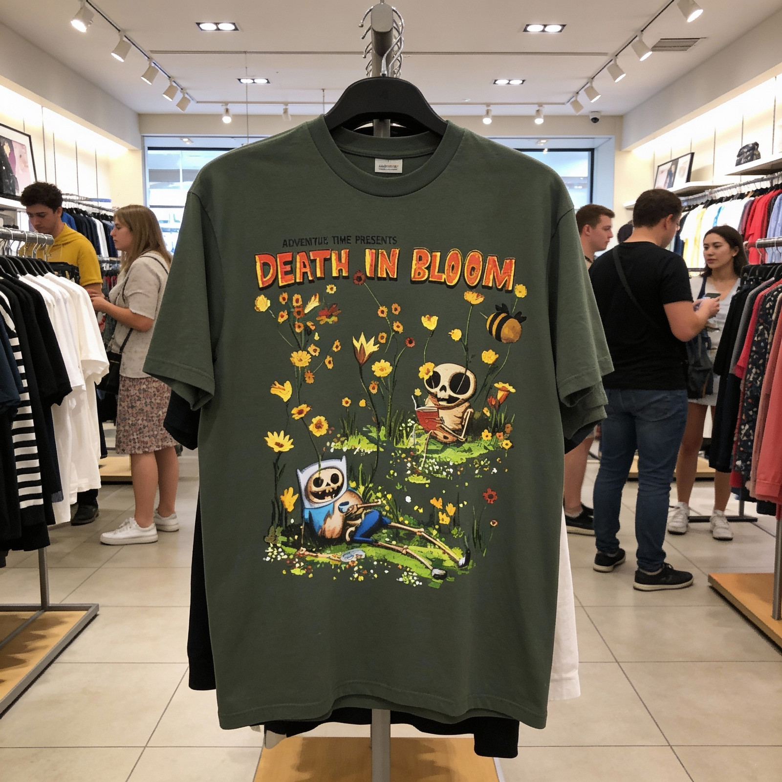 AdventureTime ‘Death in Bloom’ Funny Unisex T Shirt Gift For Fan S-5XL