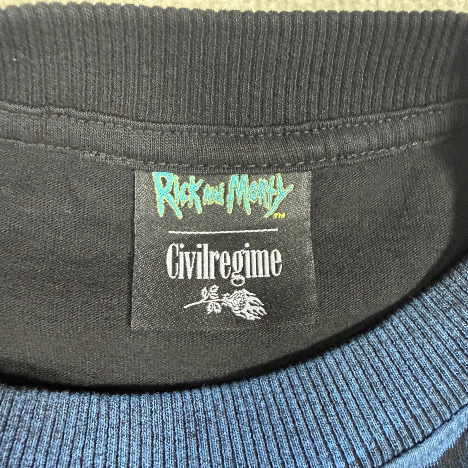 Civil Regime x Rick & Morty Future Misfit Morty 199X Oversized Tee Black Mens M