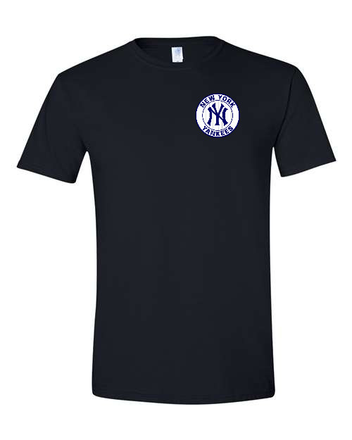 NY Yankees Left Chest Graphic Logo, TEES, New York Baseball Unisex. All Sizes!!
