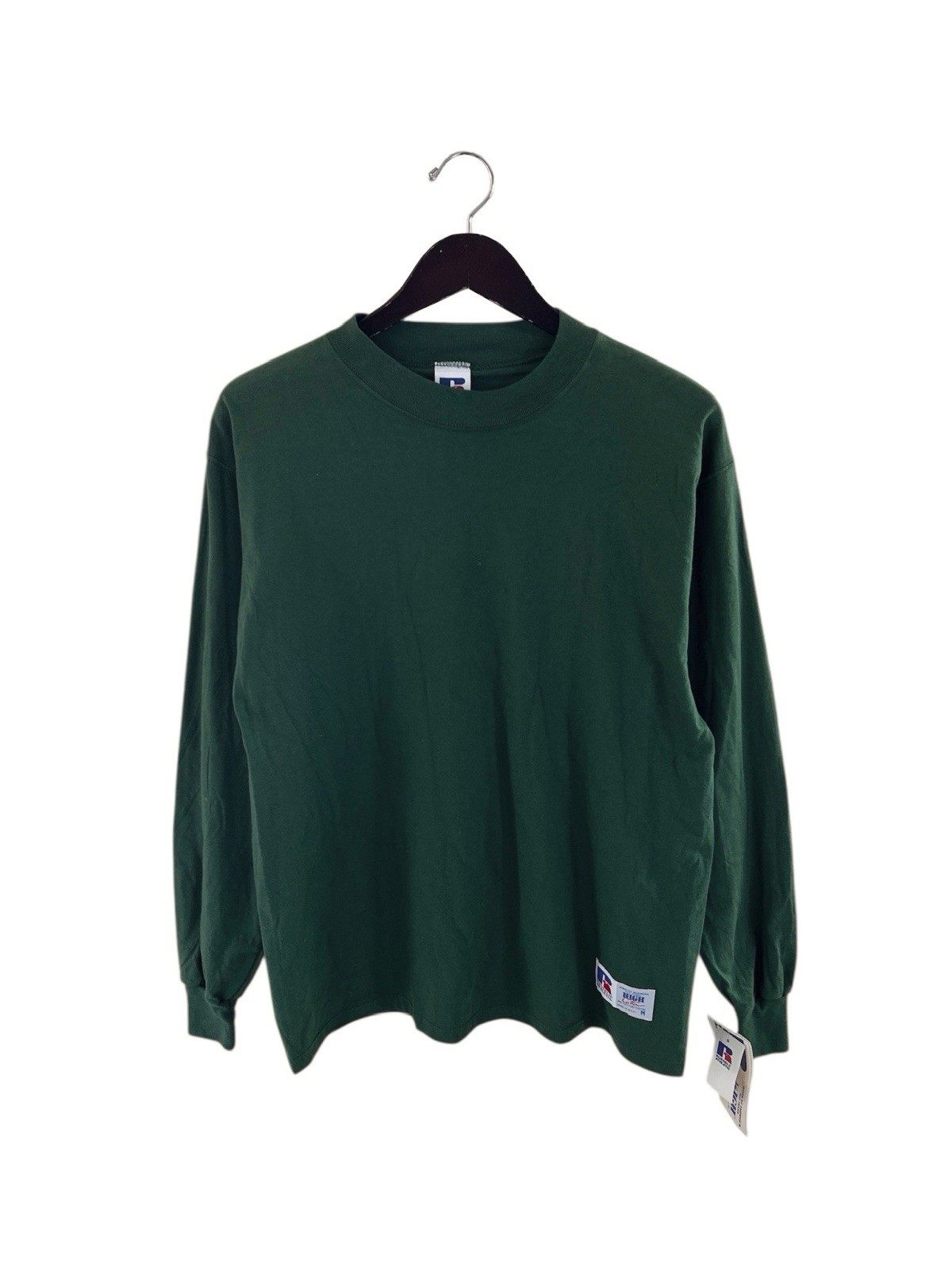 vintage russell athletic high cotton mock neck shirt mens size medium NWT 90s