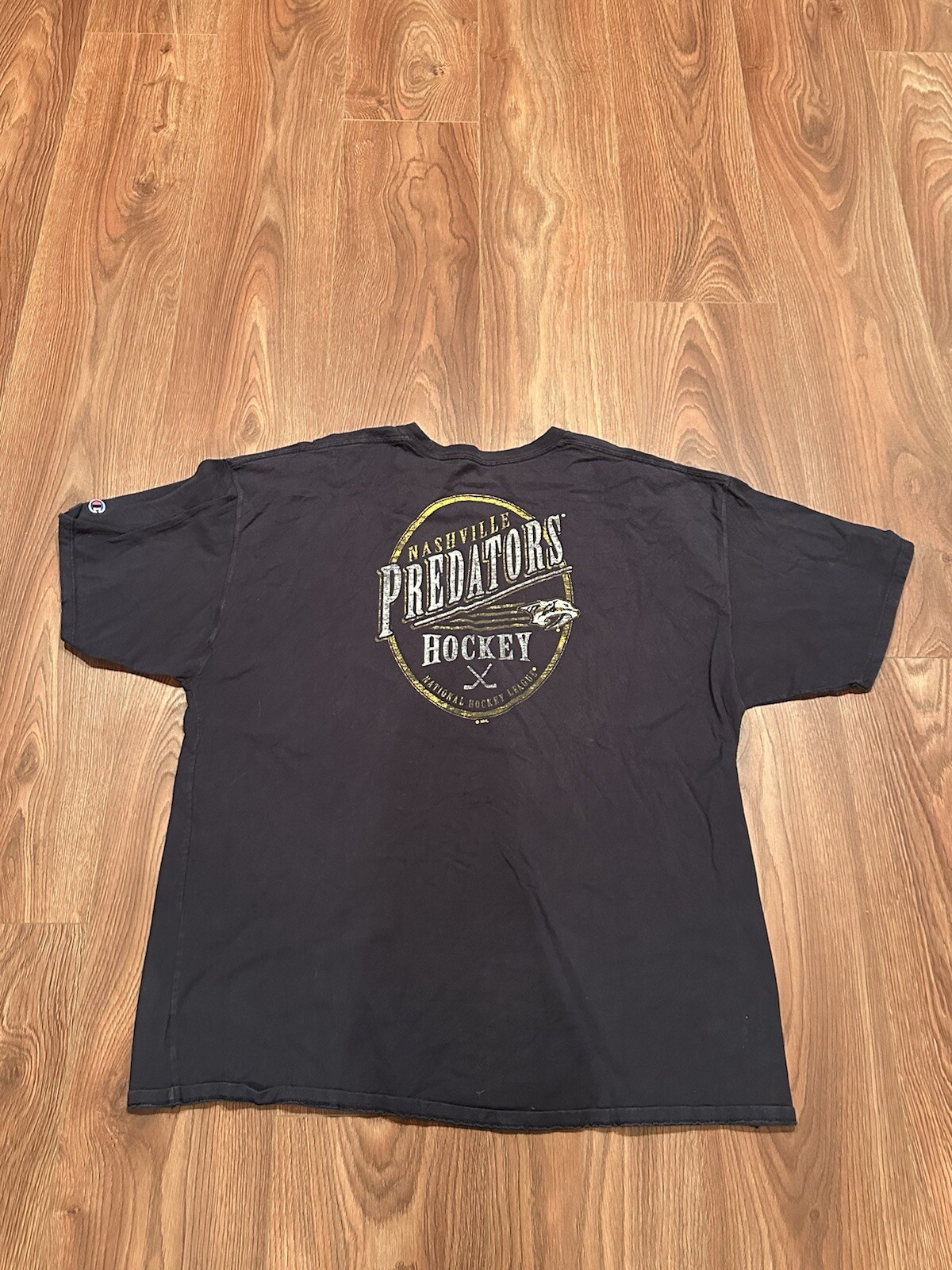 Champion Nashville Predators NHL Black T-Shirt Men’s Size 2XL