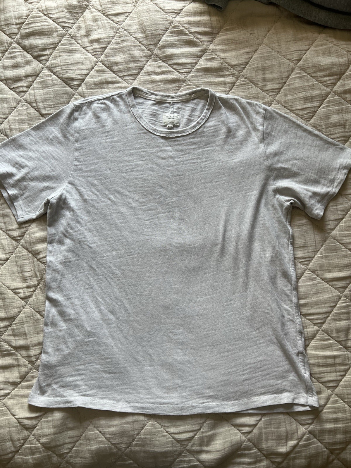 Rag & Bone Men’s Short Sleeve T Shirts Grey And Light Grey Rick Grimes Season 5