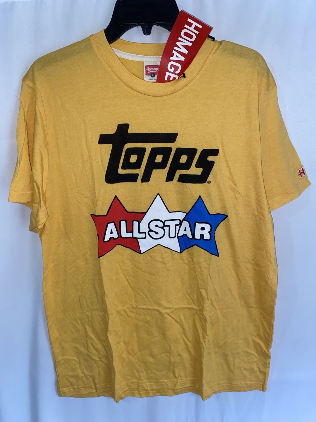 NWT Homage Topps All Star Baseball Cards T Shirt Large