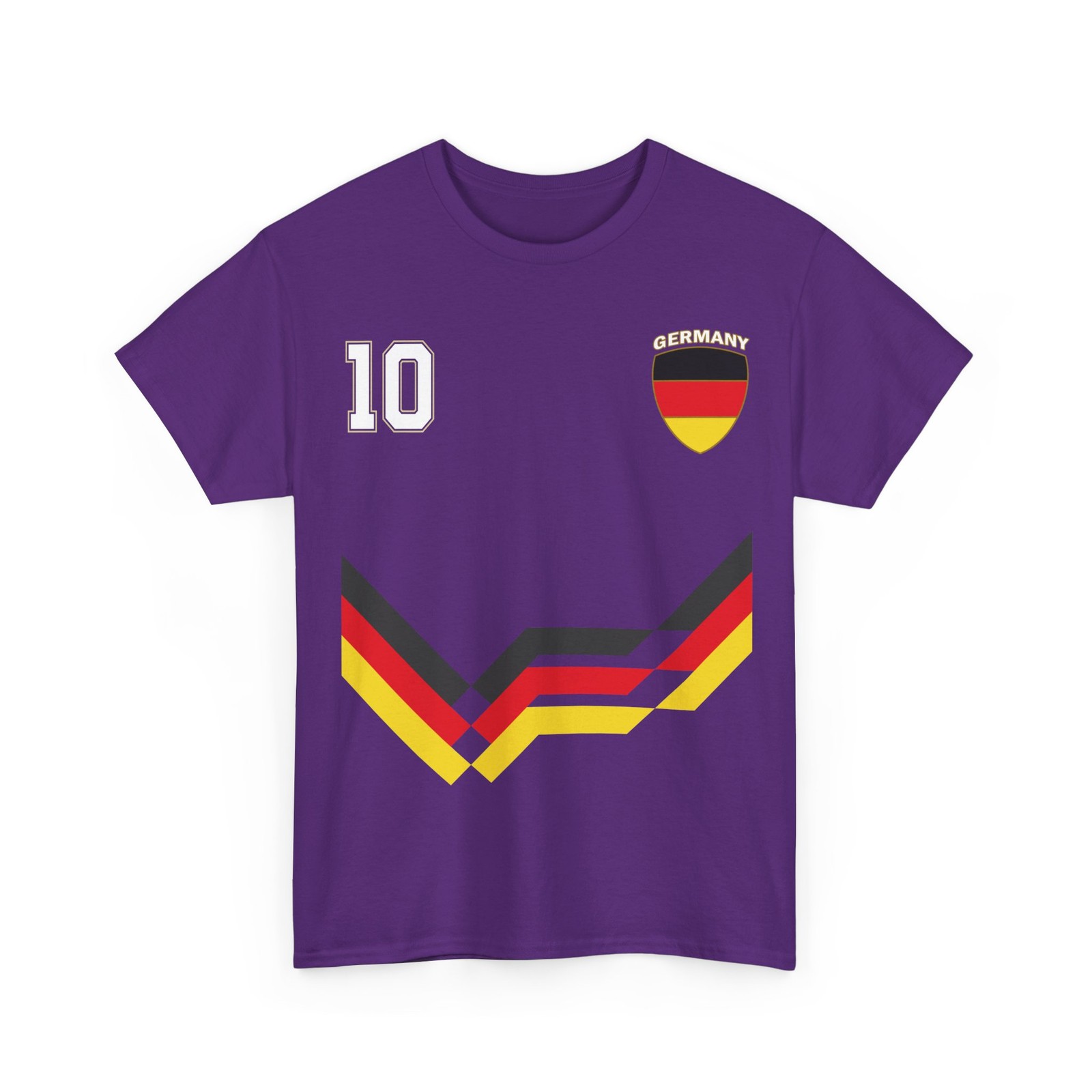 Germany Number 10 Soccer Jersey Style Shirt, German Flag Soccer Shirt