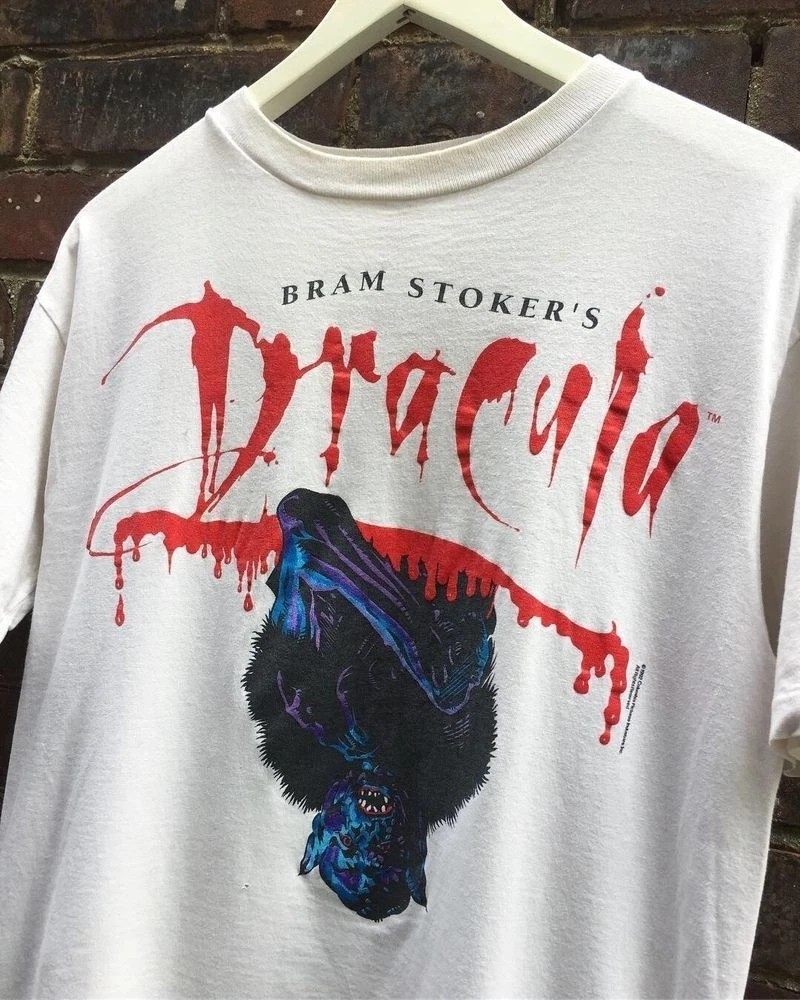 Dracula Bram Stoker Horror Graphic short sleeve T shirt Reprint Unisex S-5XL