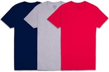 Tee Men’s Cotton, Polyester Size S Colors May Vary – 3 Pack Undershirts,