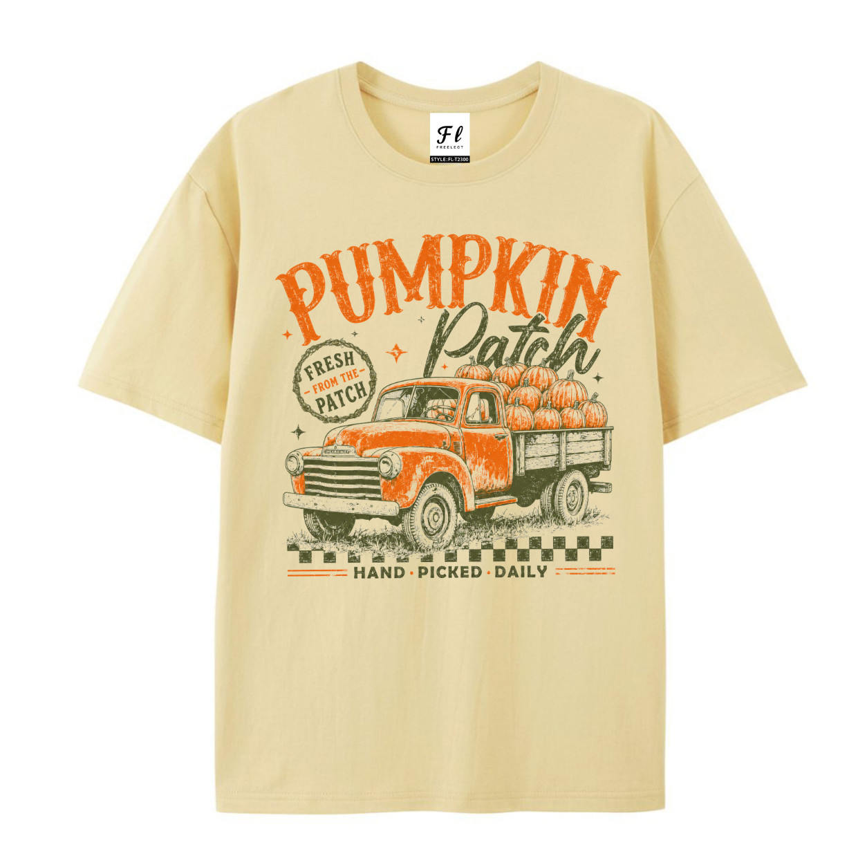 Pumpkin Patch Shirt Vintage Pickup Truck Fall Season Harvest Graphic T-Shirt