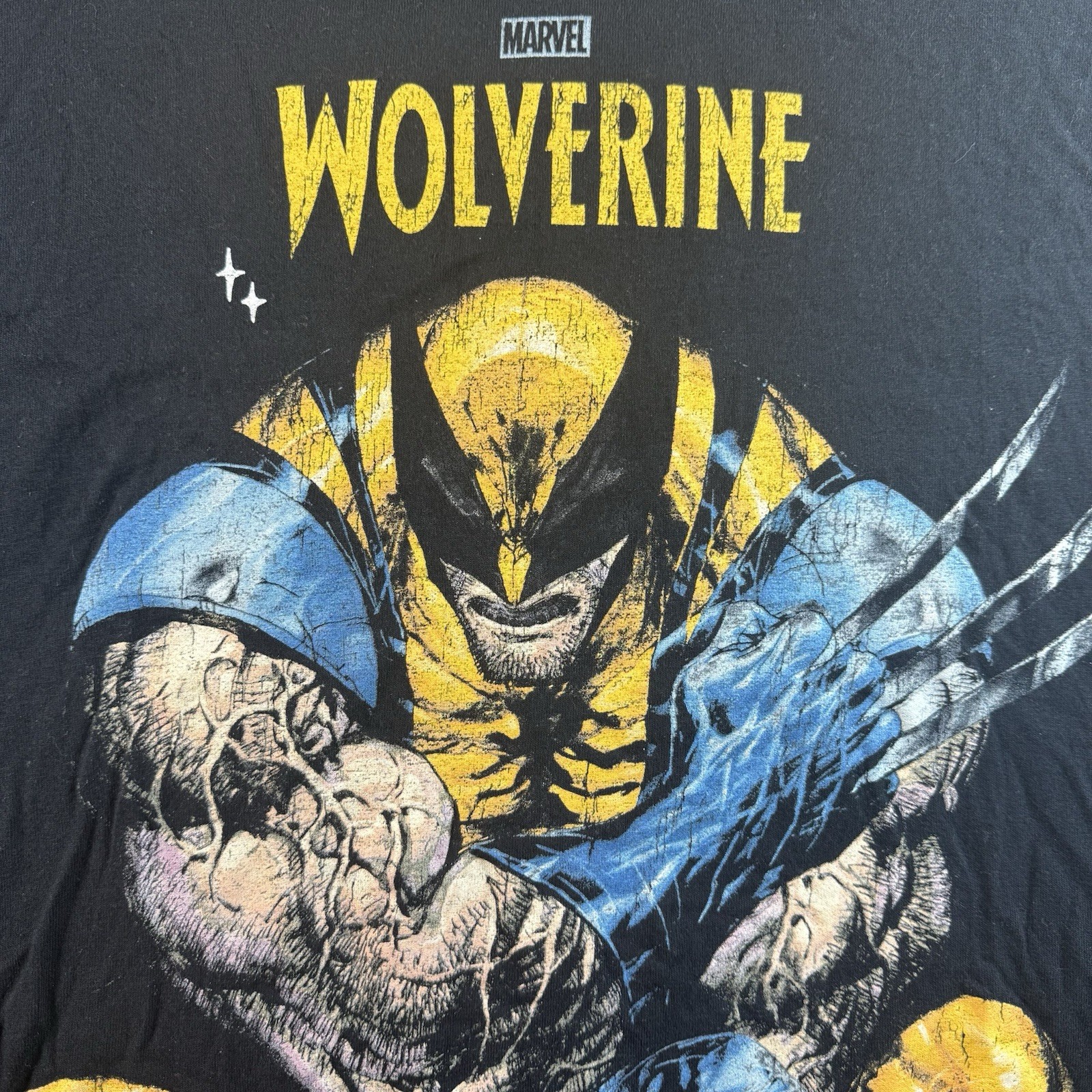 Marvel X Creative Visuals LA Wolverine Mens T-shirt XL Black Logan X-Men Comics