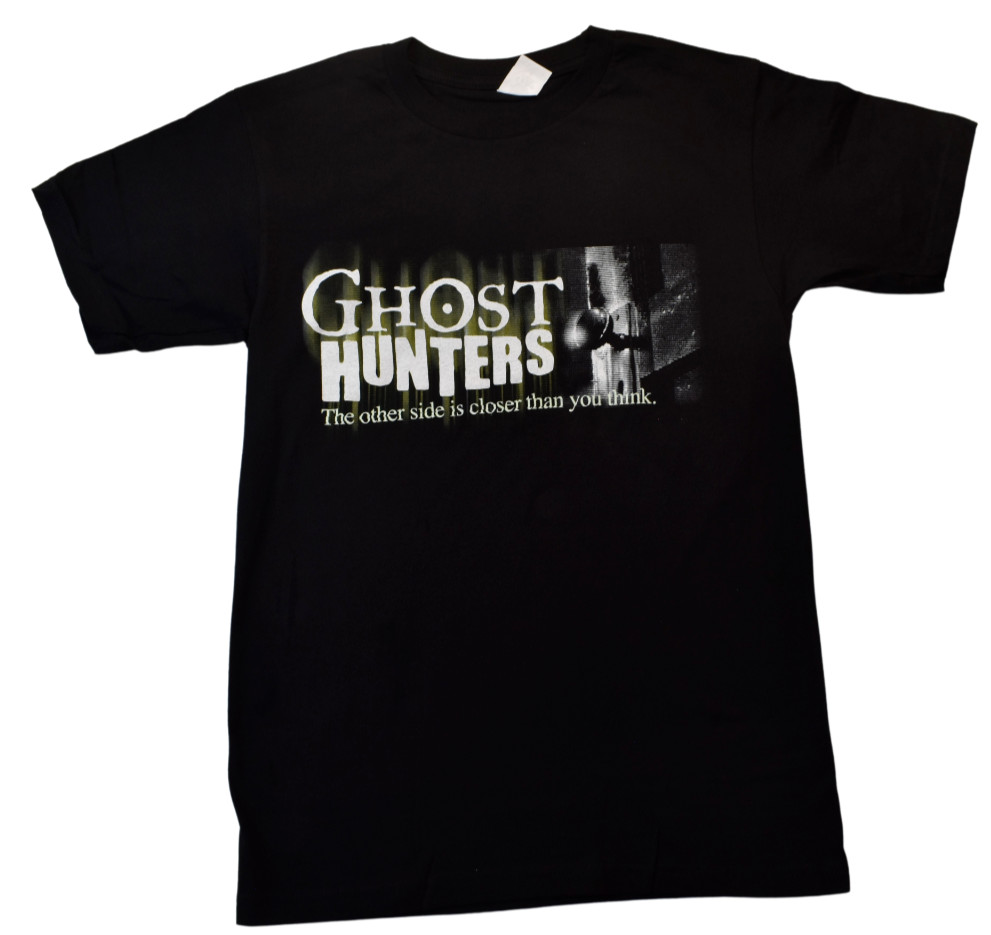Ghost Hunters Mens The Other Side Is Closer Than You Think Black Shirt New S