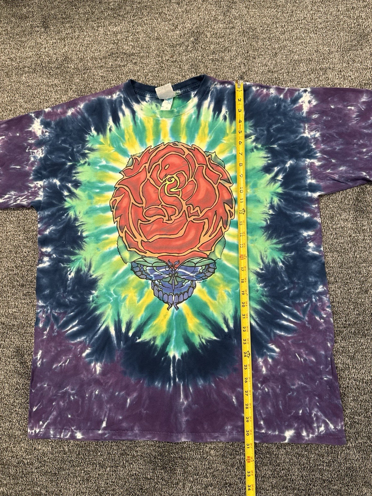 VTG Grateful Dead The Other Ones Further Liquid Blue T-Shirt Tie-Dye Men Size XL