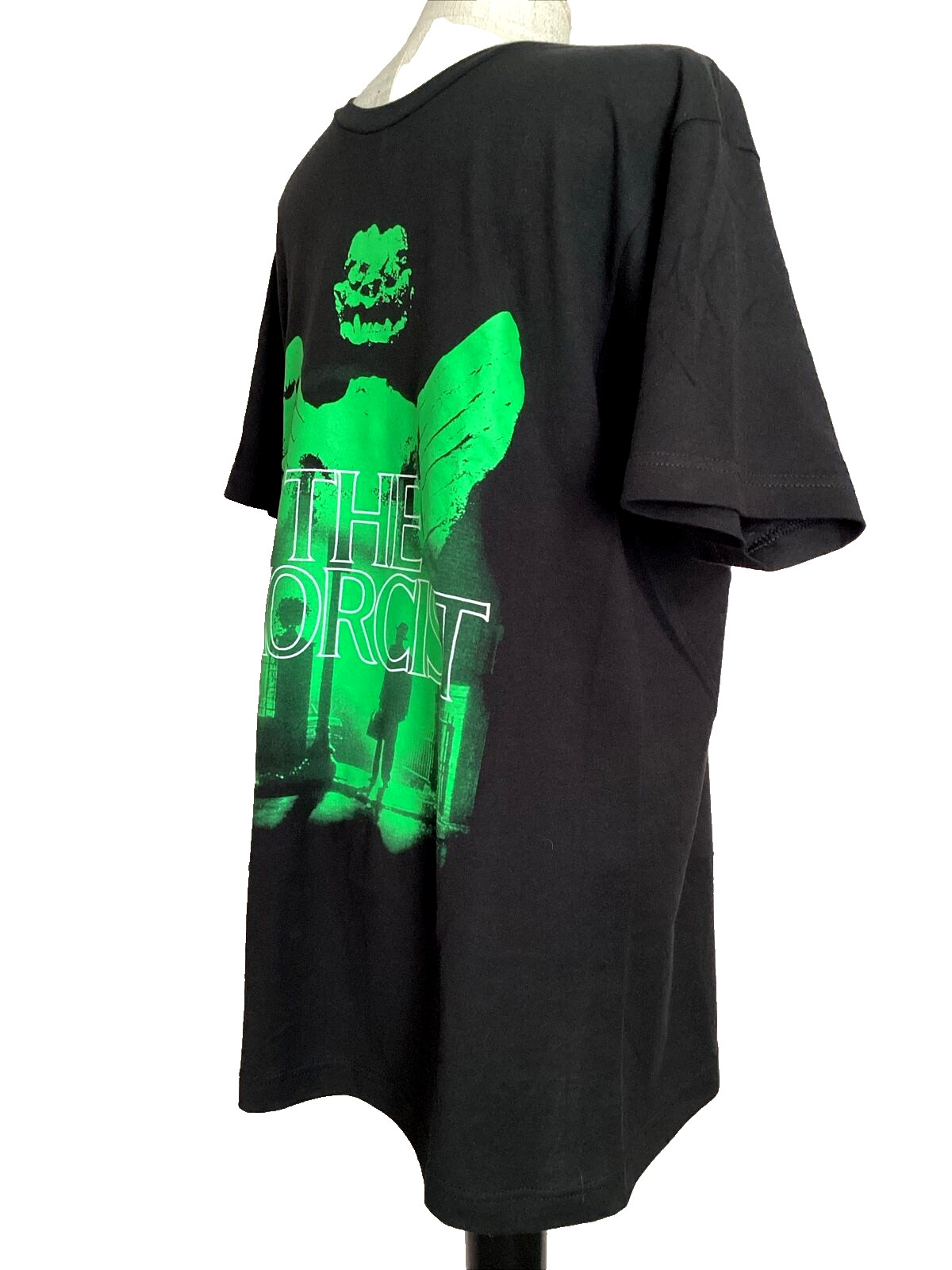 THE EXORCIST BLACK SCREEN PRINT SHORT SLEEVE CREWNECK T-Shirt Sz M*