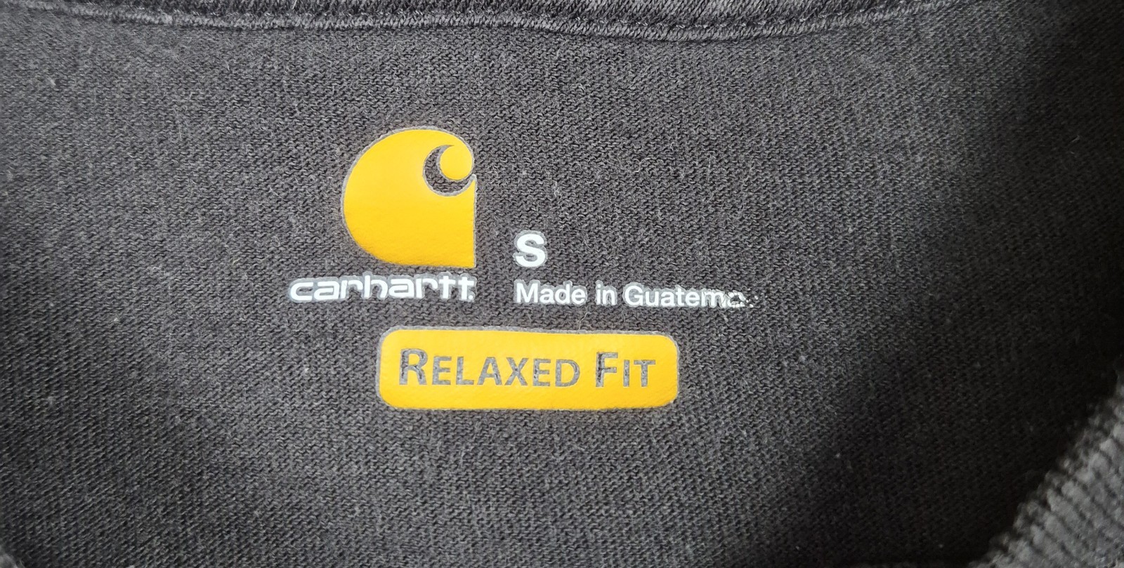 Lot Of 2 Carhartt Relaxed Fit Mens Pocket Tshirts Small Gray Black Short Sleeve