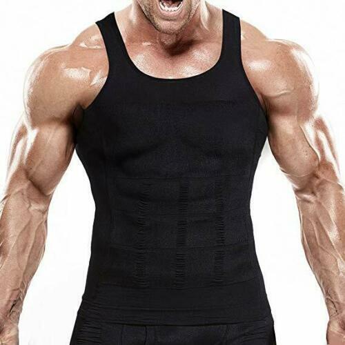 Men Tummy Control Compression Vest Belly Slimmer Tank Top Underwear UnderShirts