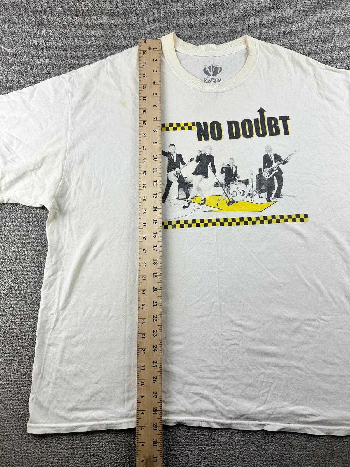 Y2K No Doubt T-Shirt Men XL White Rock Steady Tour Graphic Print Band Music 00s