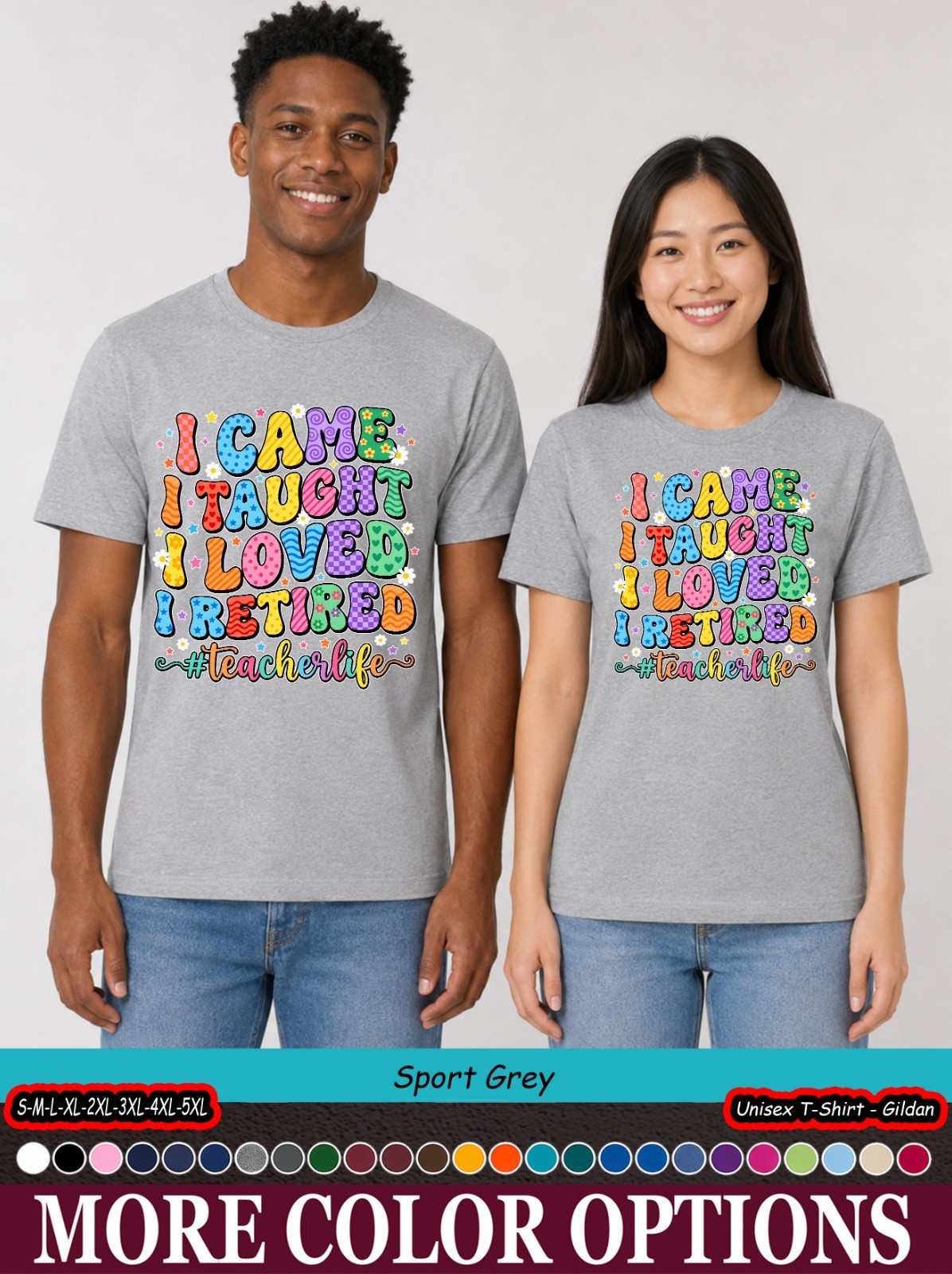 Retired Teacher Shirt, I Came I Taught I Made A Difference Tee