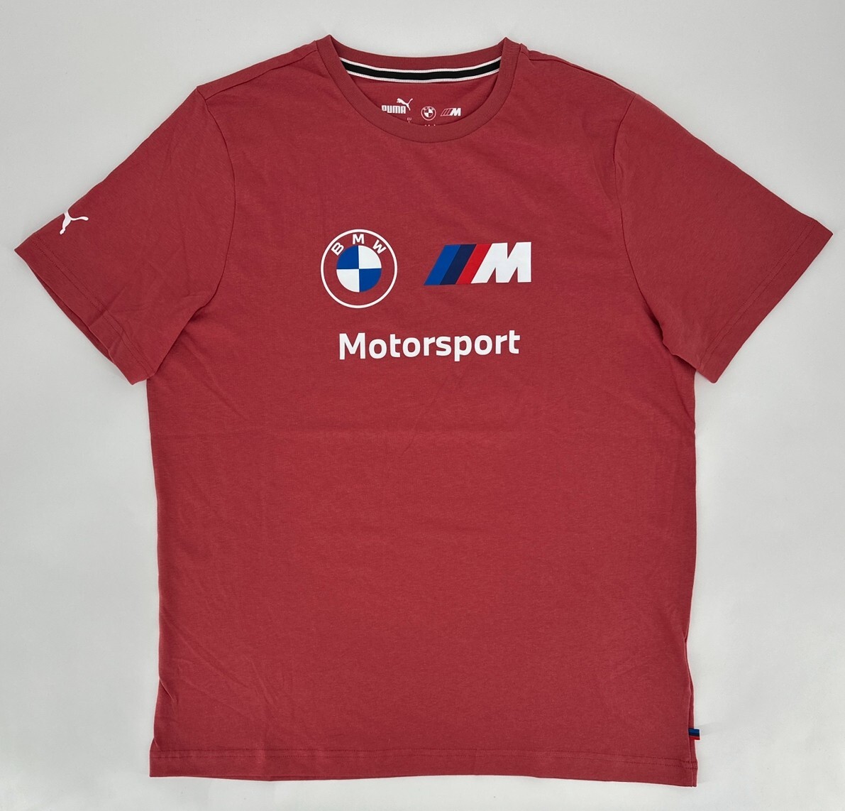 Puma T-Shirt Mens Large Red BMW MMS Motorsport ESS Logo Racing Tee Y2K 621314 10