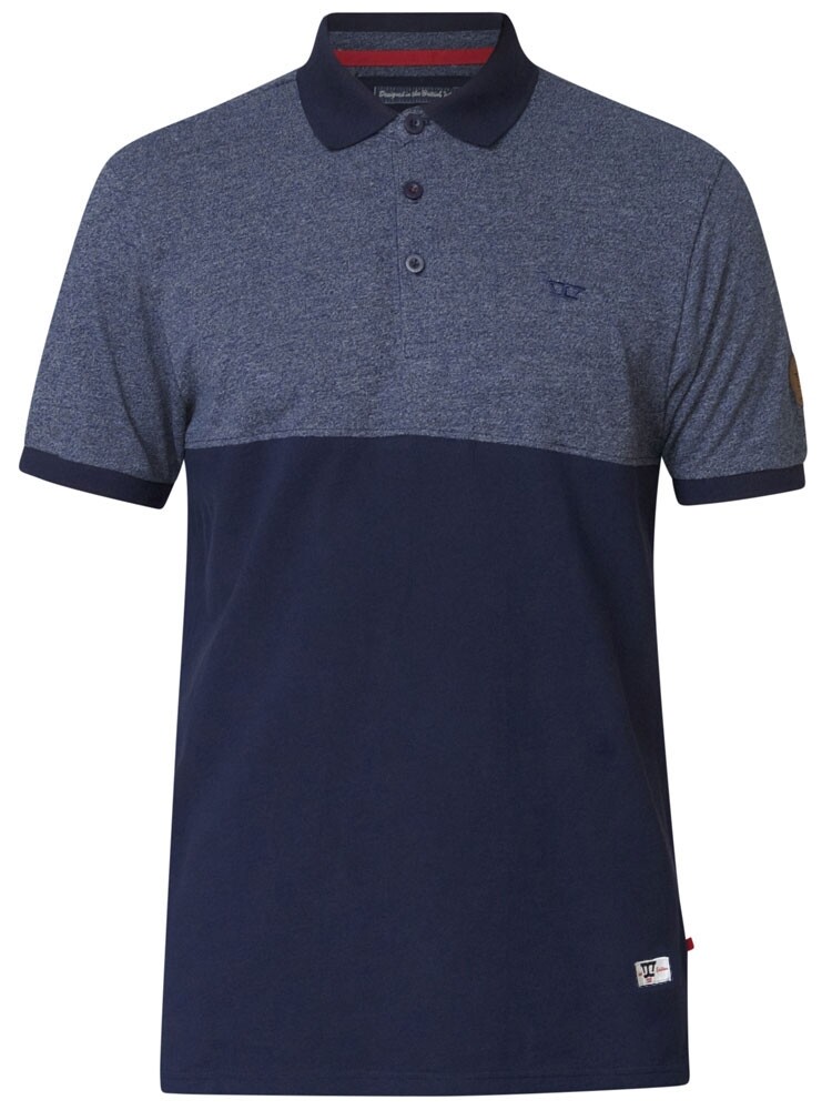 D555 Men’s Duke Short Sleeve Jersey Jacquard Polo Shirt Big Tall Plus Size S-7XL