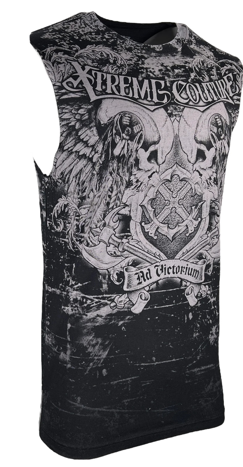 Xtreme Couture by Affliction Men’s Muscle Tee-Shirt Predato Tank Biker Skull