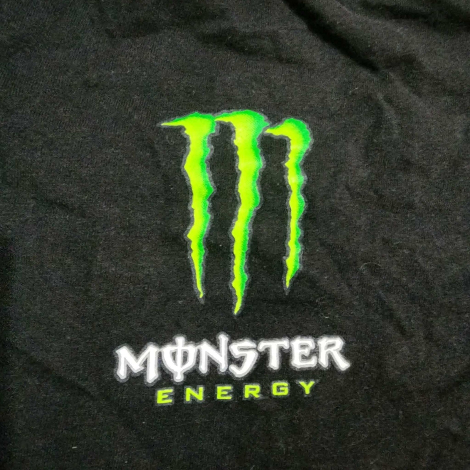 Monster Energy Unleash The Beast Graphic T-Shirt Mens Medium Black Green Logo