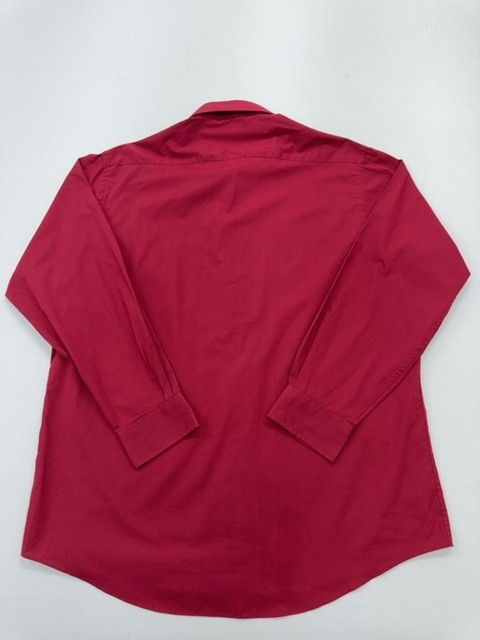 Pierre Cardin Men Red Tailored Poplin Button-Up Shirt 17 38/45 No. 1 Condition