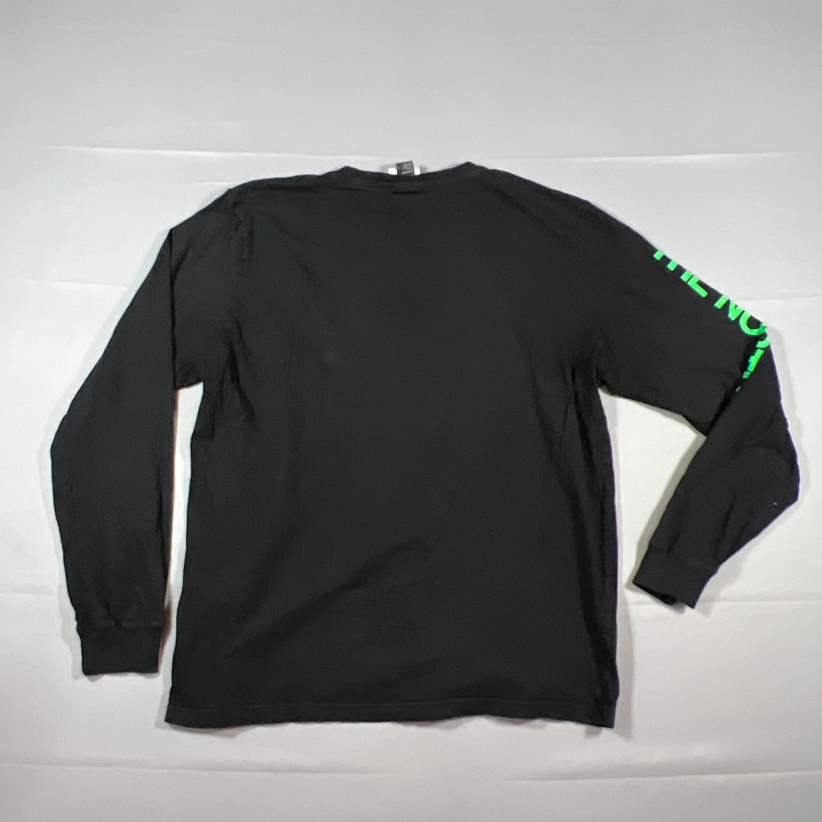 The North Face Hit Graphic T Shirt Men Large Black Cotton Long Sleeves Crew Neck