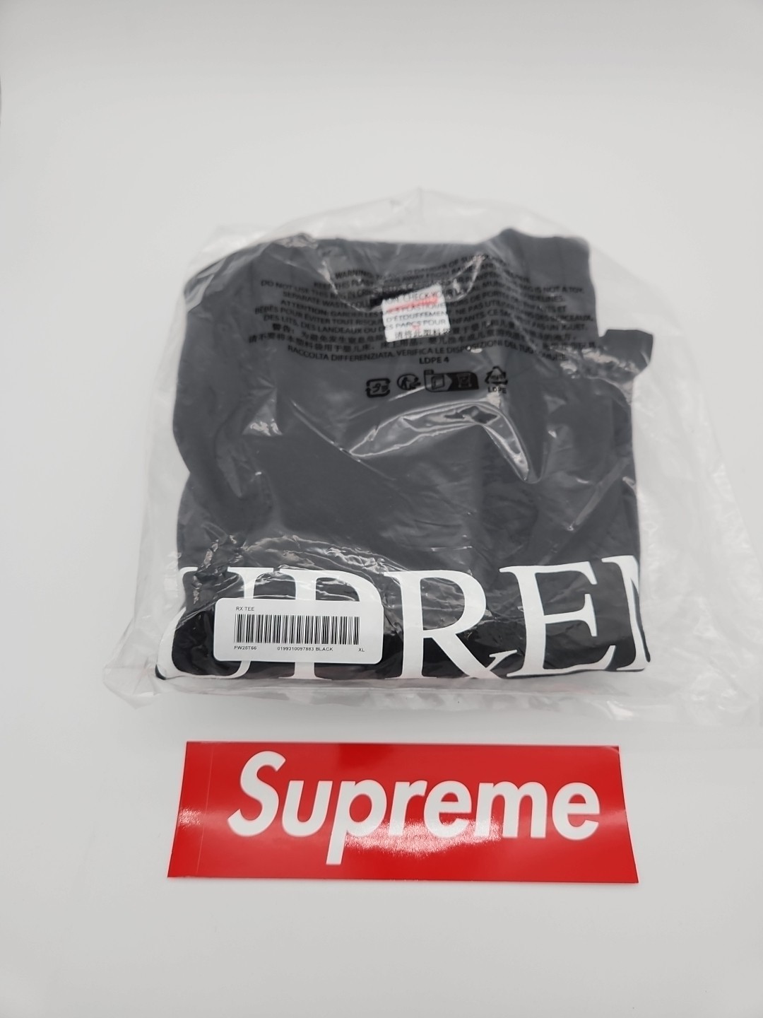 Supreme RX Medicine Tee Black Size XLarge XL NEW FW25 Sold Out DS Pre Shrunk