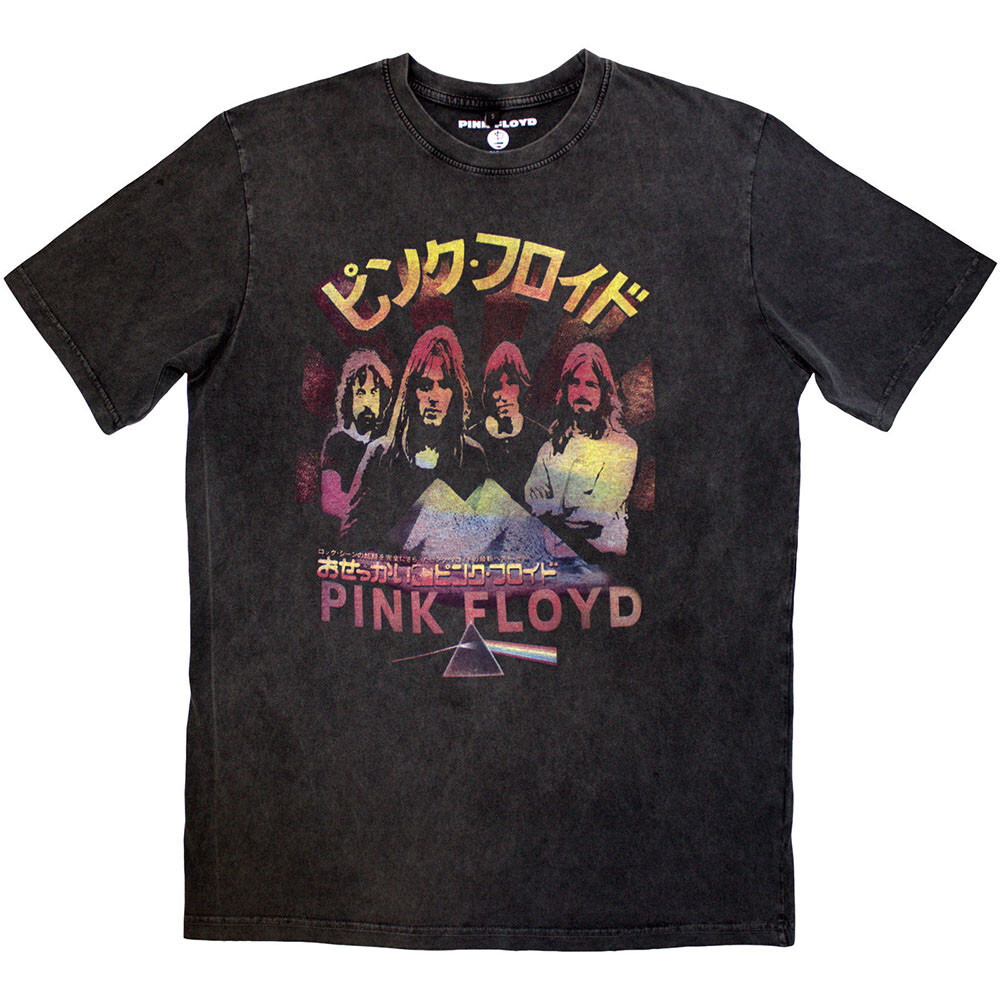 Pink Floyd – Japan Poster – Charcoal Grey Stone Wash t-shirt
