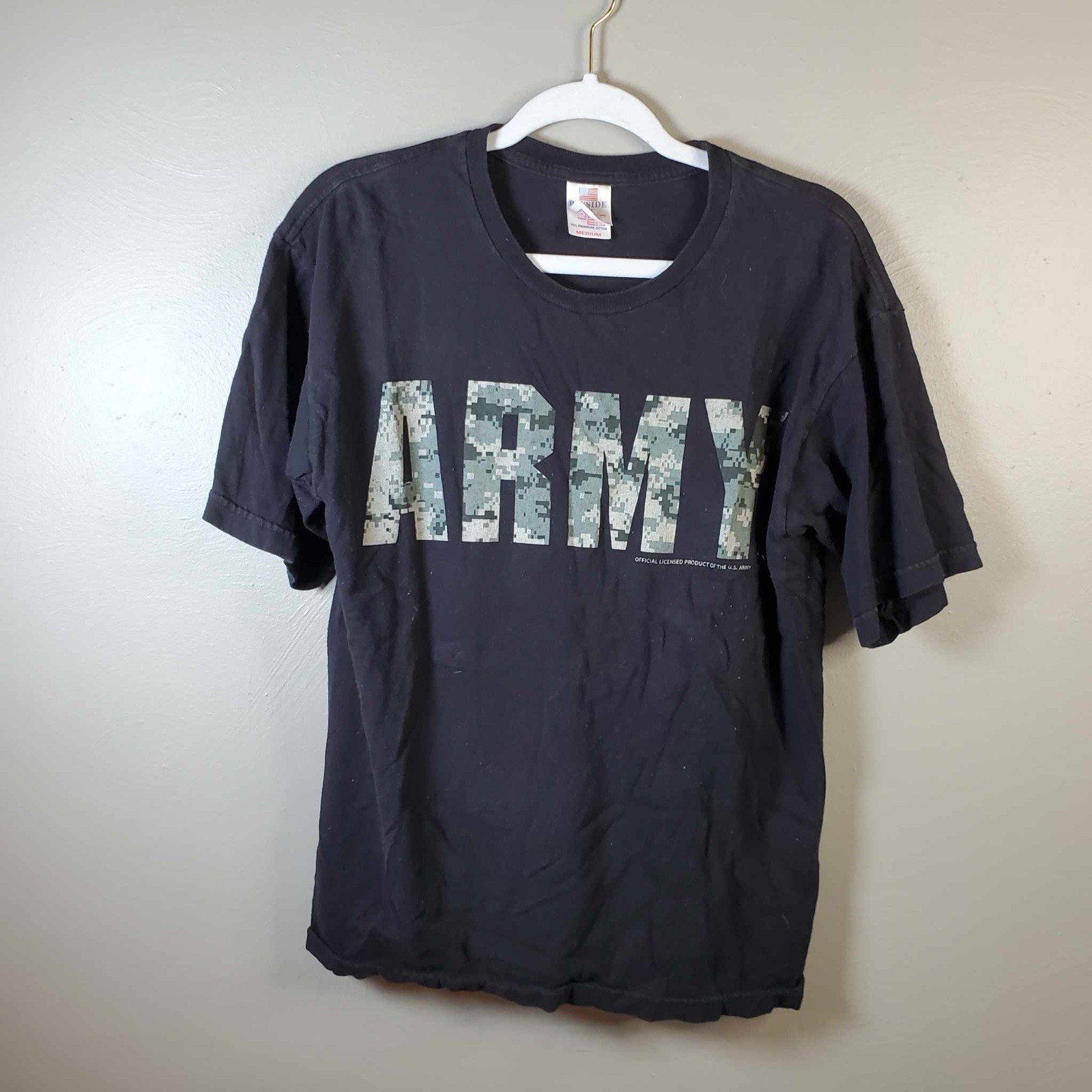 Digital Camo US Army T-shirt Made in USA Medium M