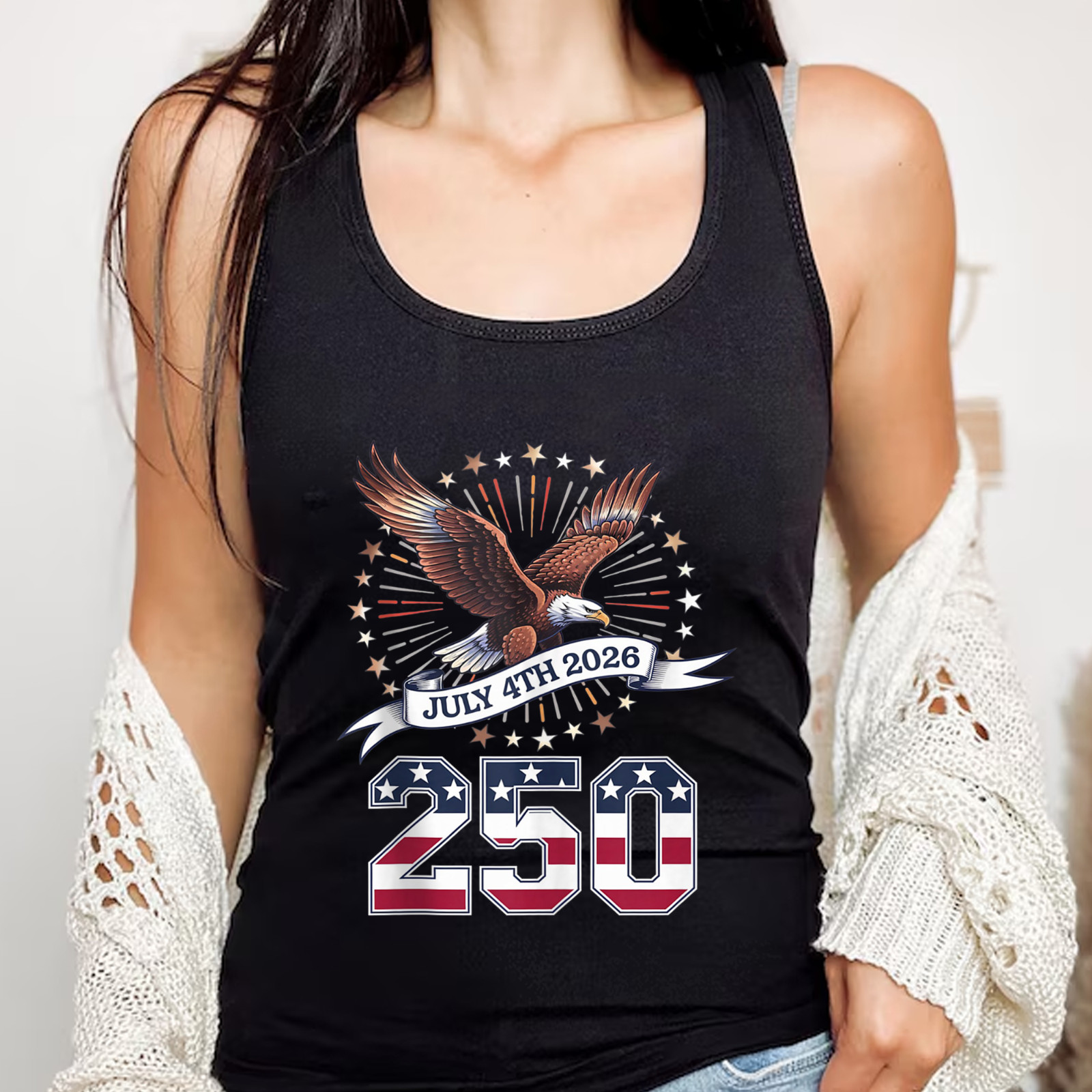 250th Anniversary Patriotic July 4th – USA 1776-2026 Tank Top