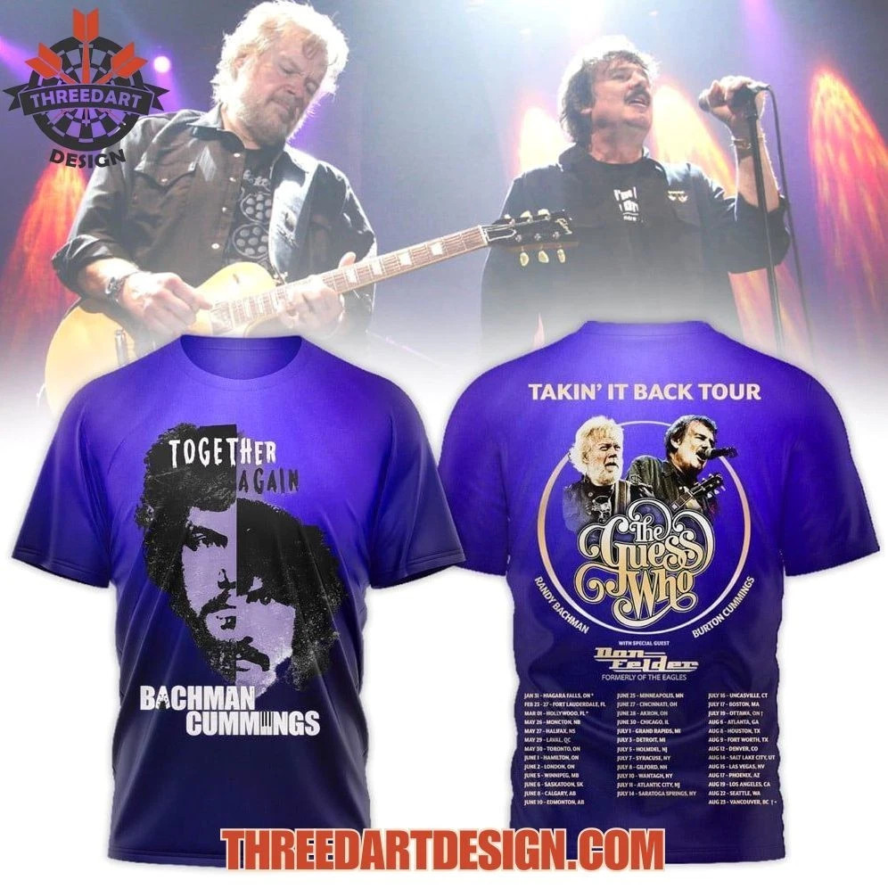 Takin’s It Back Tour The Guess Who AOP 3D T-Shirt BT2393