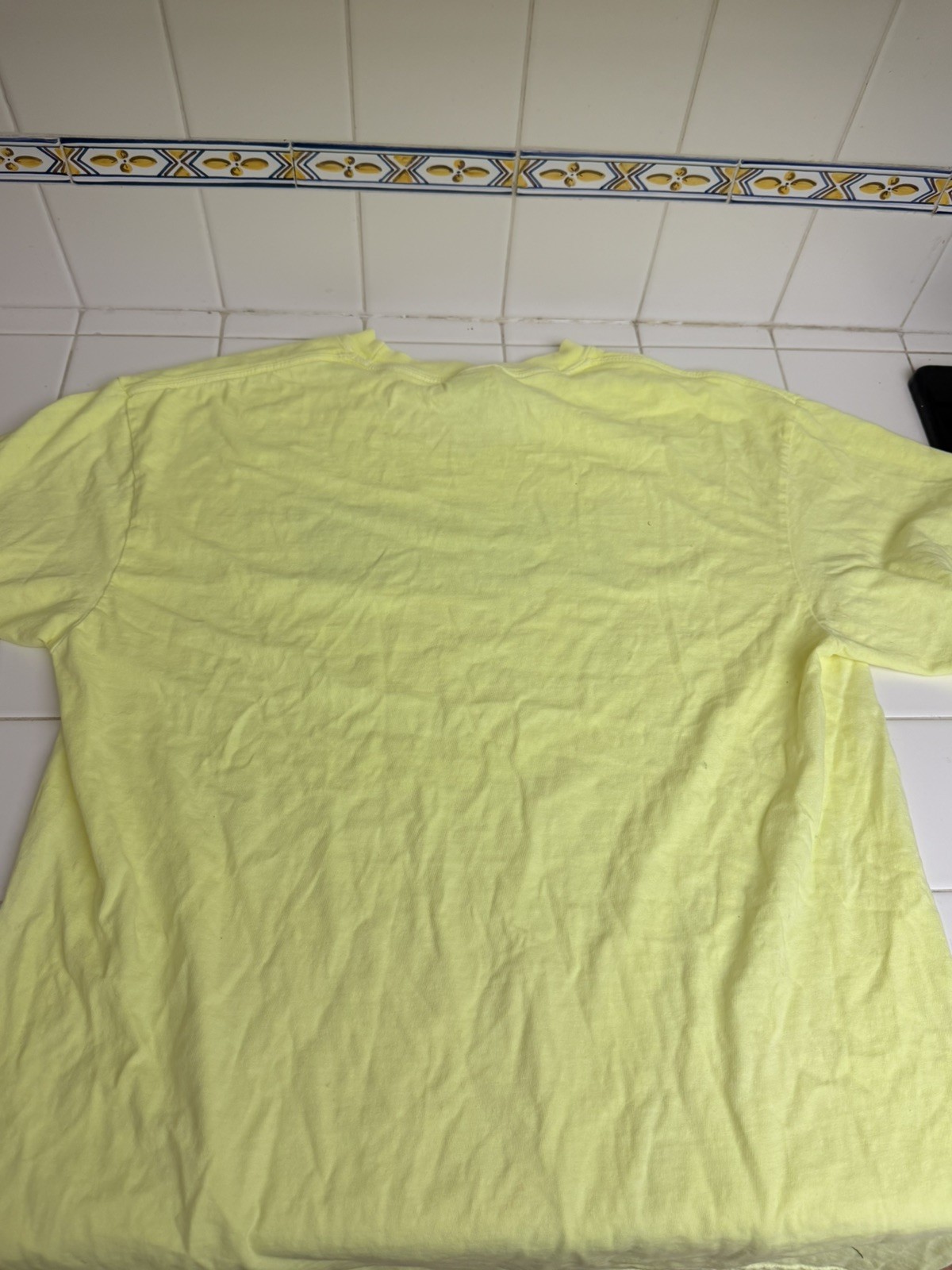 The Smashing Machine T Shirt A24 IMAX NEW PROMO Size L Large Yellow Neon RARE