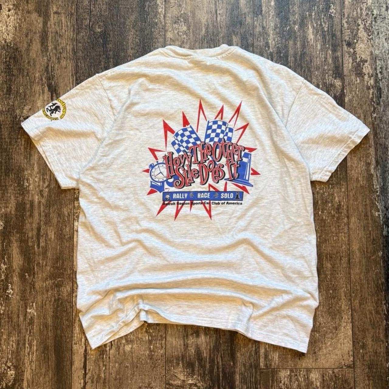 Vintage 90s Rally Race How The Other Side Does It Racing Promo Tshirt L