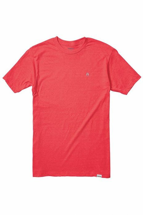 NEW Nixon Sparrow Men’s Red Heather Short Sleeve T-Shirt S2675-382 MSRP $25