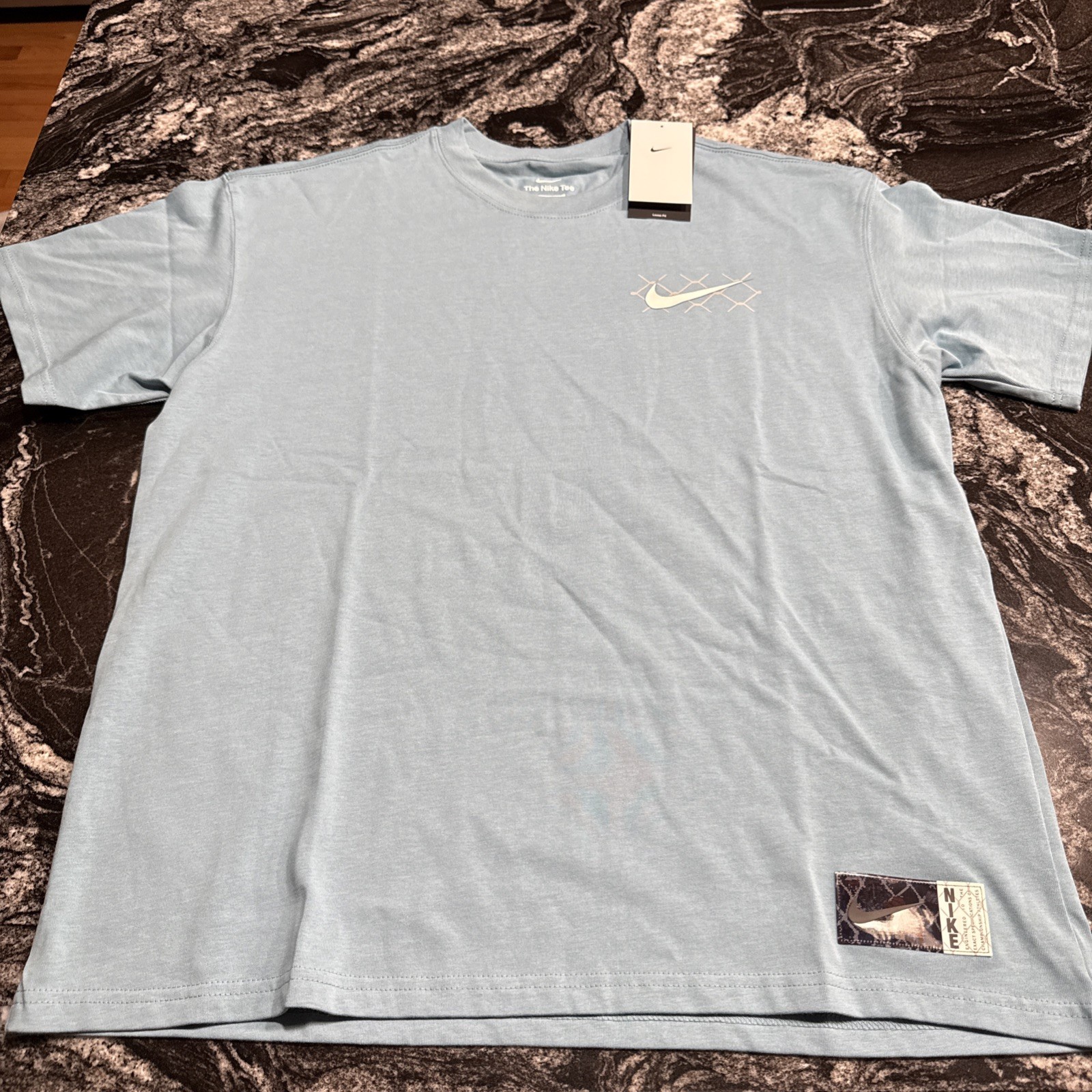 Nike Max90 Loose Fit Swoosh Street Classic Tee Mens Sz Large HF6183-464 NWT