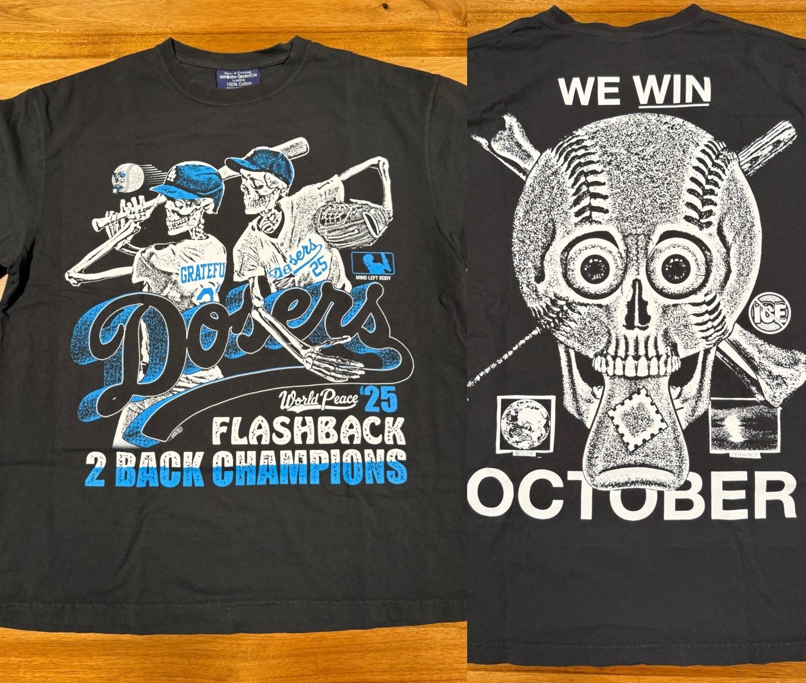 Online Ceramics Los Angeles Dosers “Flashback 2 Back Champions” XL Tshirt
