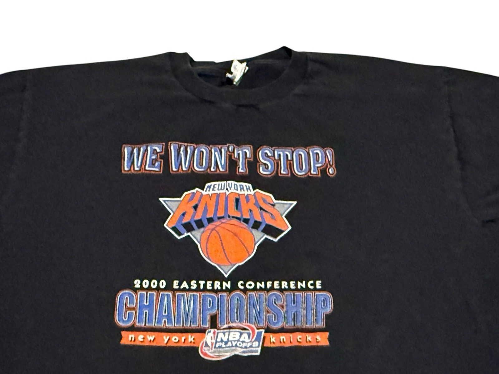 Vintage 2000 Champion New York Knicks XL Eastern Conference Championship T-Shirt