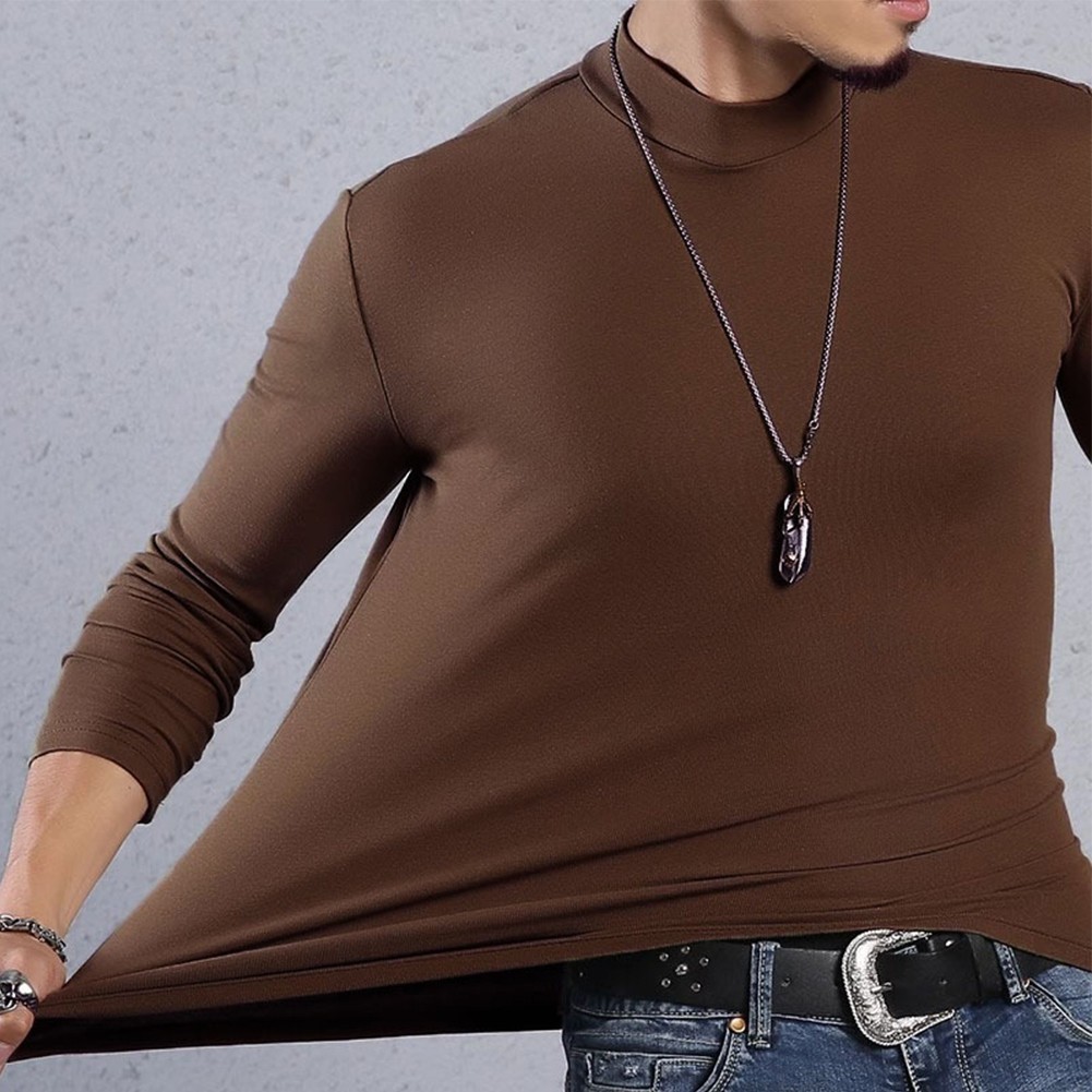 Casual Mens Half Turtleneck Thermal Underwear Stylish and Functional Top