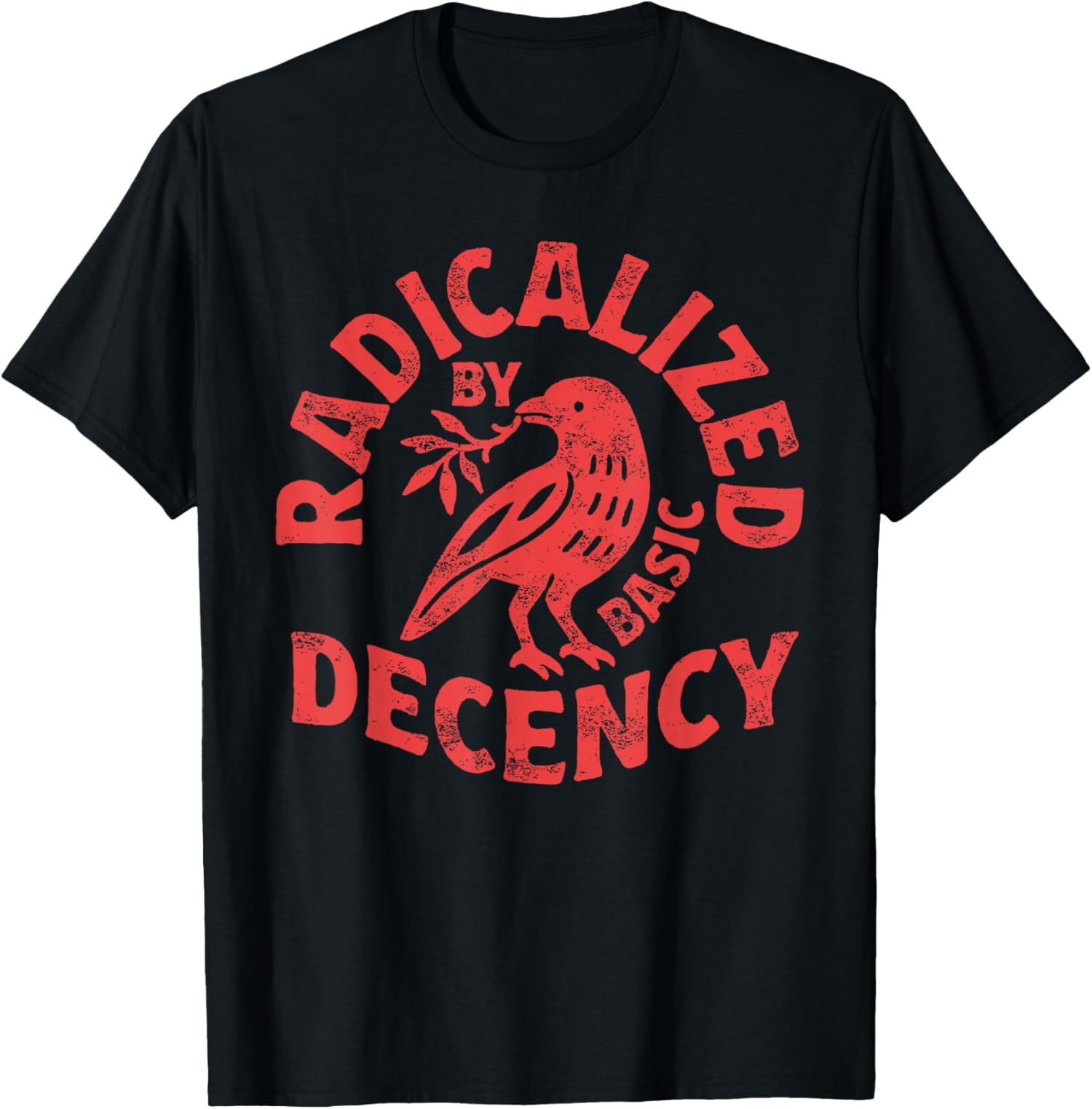 Floral Radicalized by Basic Decency Feminist Activist Unisex T-Shirt