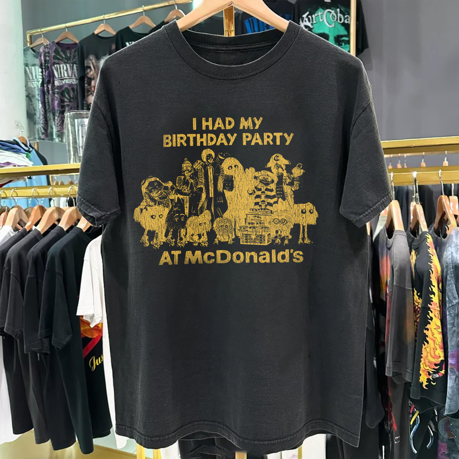 I had my birthday party at McDonald’s Heavyweight T-Shirt Black L