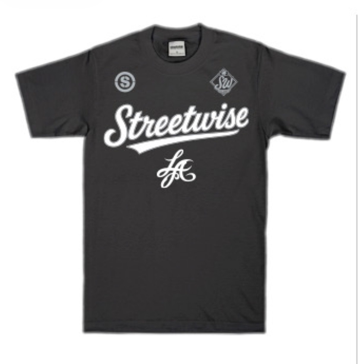 streetwise On The Field Graphic T-Shirt Black & Royal M-5XL