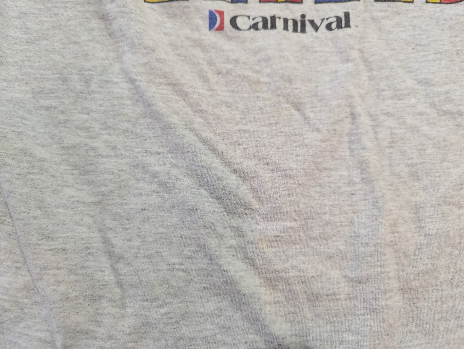 Vintage Carnival Ecstasy Cruise Ship SHIRT (Large) 19.5×26 Vacation Caribbean