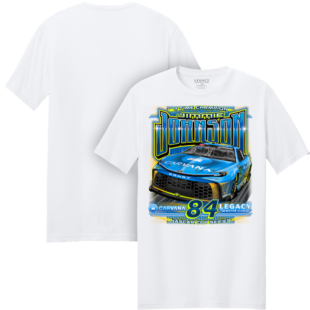 Jimmie Johnson Racing Classic T Shirt Fan Graphic Tee Black