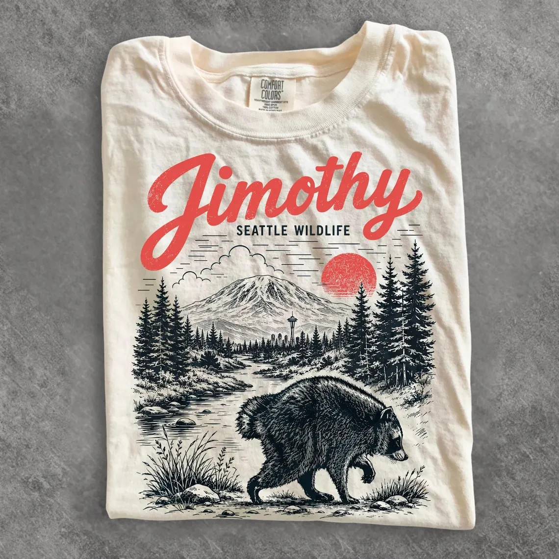Jimothy Raccoon Shirt, Viral Seattle Raccoon Tee, Funny Round King T Shirt