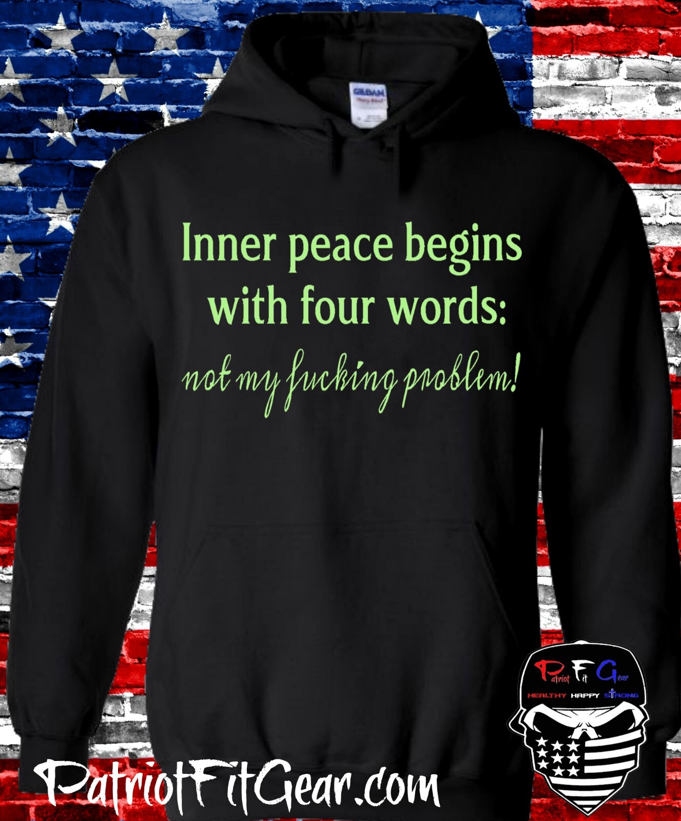 t-shirt, Inner Peace Begins With 4 Words, Not My F*cking Problem, Humor, Hoodie