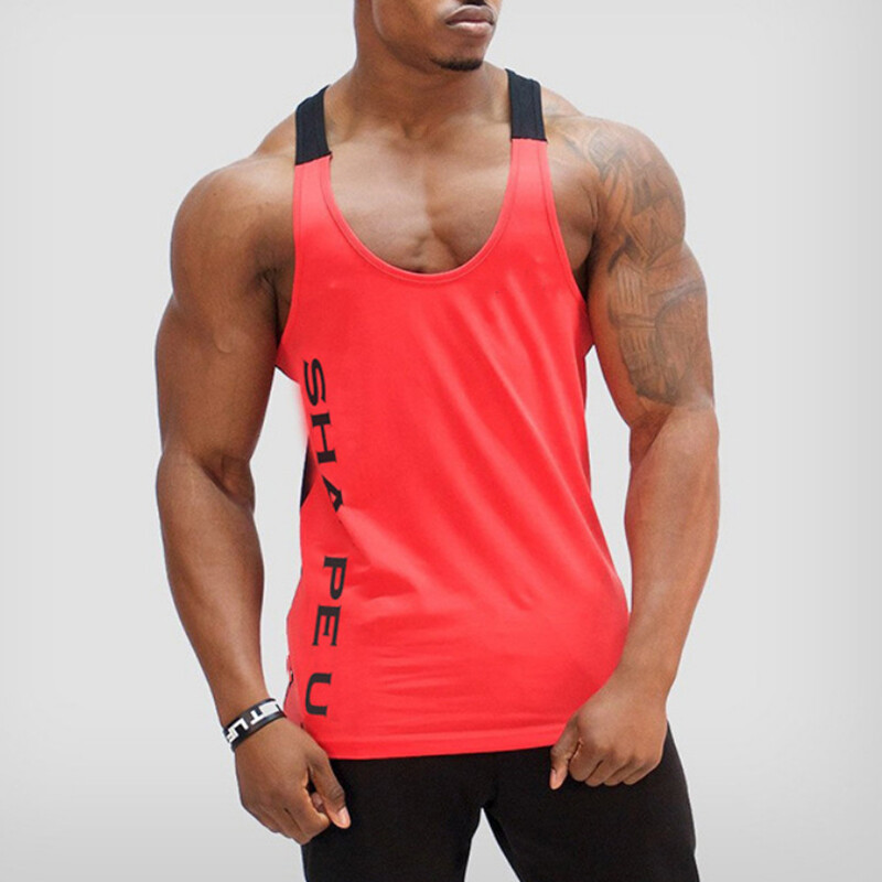 Men’s Sleeveless Workout Tank Top Bodybuilding Gym Sports Muscle Fitness T-Shirt